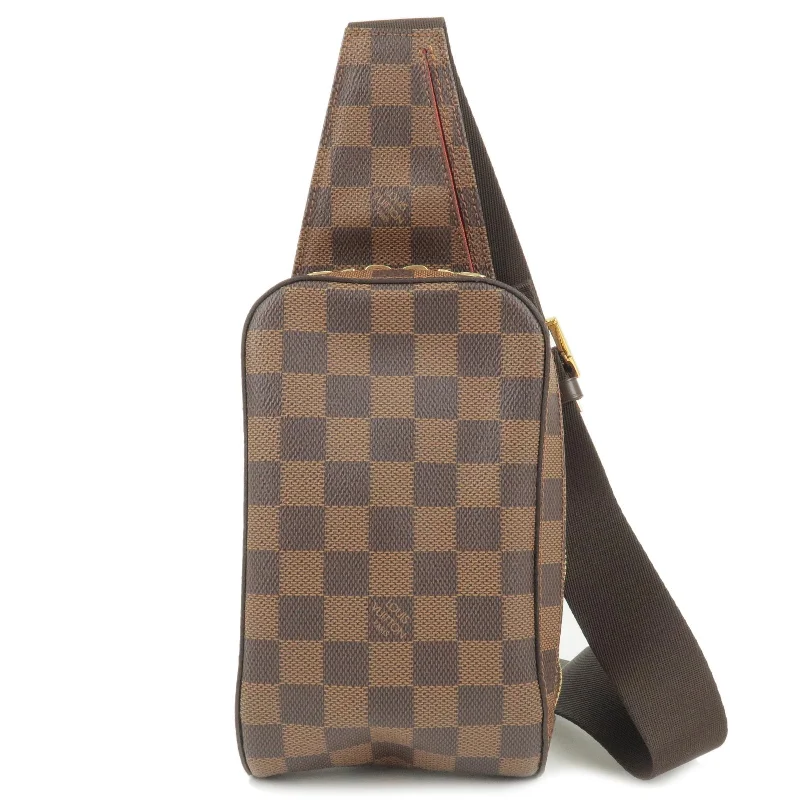 Louis Vuitton tote bags with a water - resistant coating for outdoor useLouis Vuitton Damier Geronimos Body Bag Waist Bag N51994