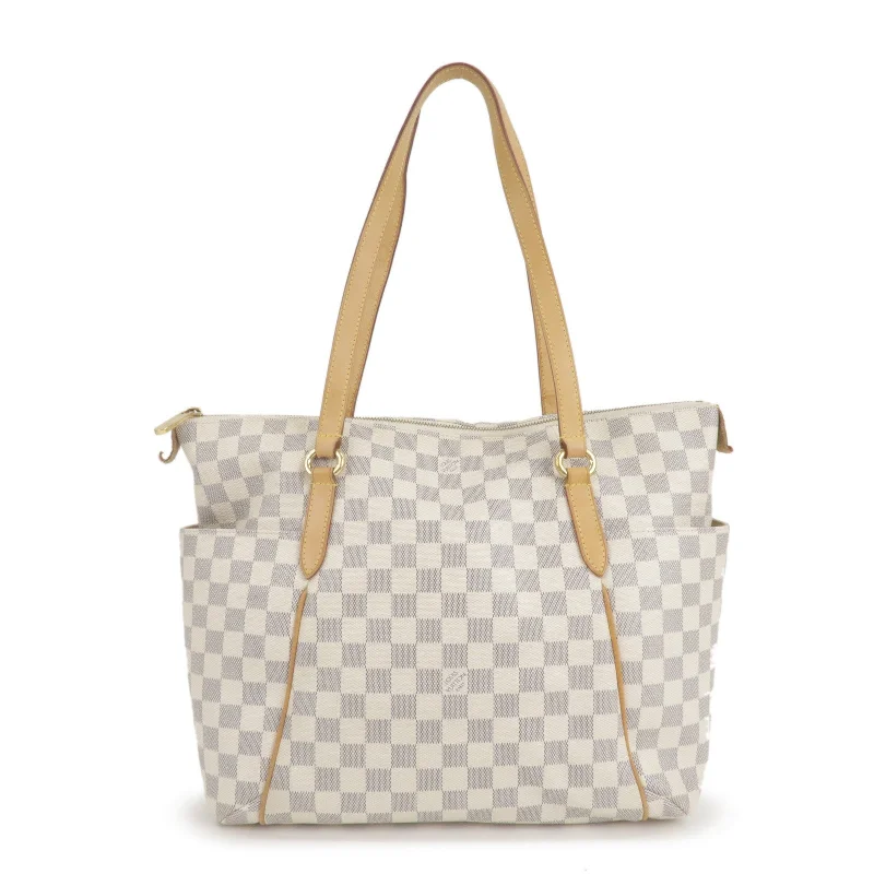 Medium - sized Louis Vuitton tote bags for work and shoppingLouis Vuitton Damier Azur Totally MM Tote Shoulder Bag N51262