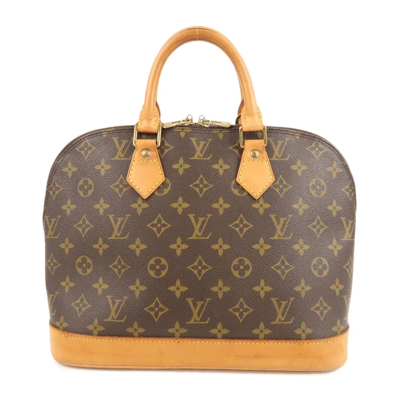 Ladies Louis Vuitton shoulder bags with a magnetic - closure flap for easeLouis Vuitton Monogram Alma Hand Bag Brown M51130