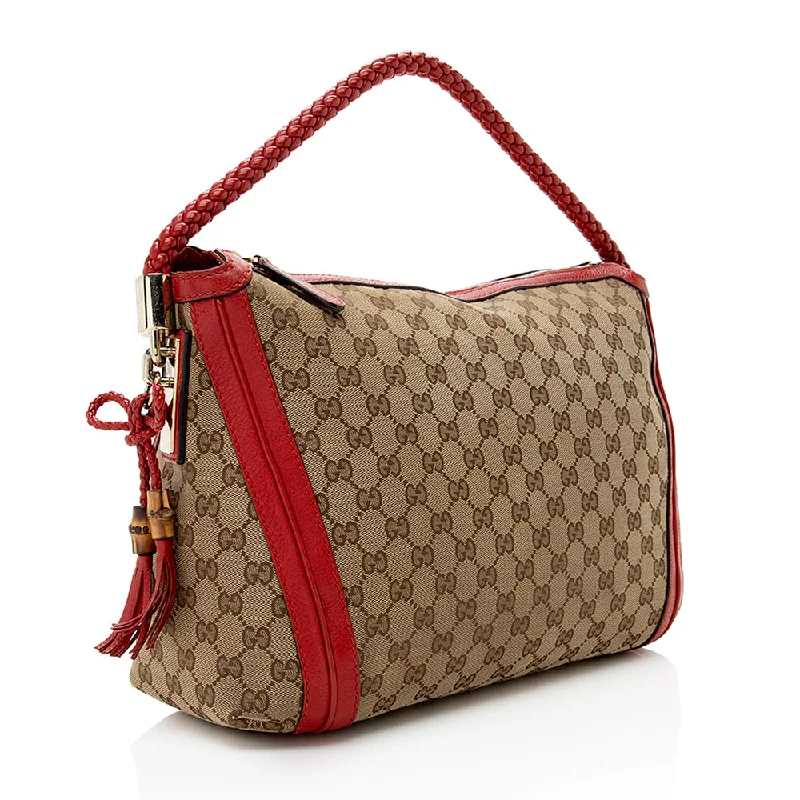 Ladies Gucci Dionysus bags with a chain - link shoulder strapGucci GG Canvas Bella Medium Hobo (17542)