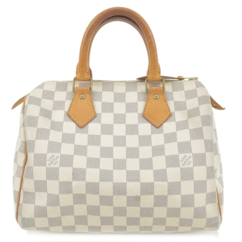 Louis Vuitton Alma bags with a detachable shoulder strap for versatilityLouis Vuitton Damier Azur Speedy 25 Boston Bag N41534