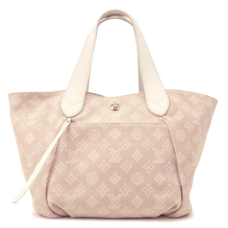 Louis Vuitton backpacks with a padded back panel for comfort during long - wearLouis Vuitton Beach Line Cabas Ipanema PM Tote Bag Pink M95982