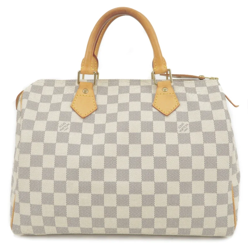 Ladies Louis Vuitton Capucines bags with a detachable shoulder strapLouis Vuitton Damier Azur Speedy 30 Hand Bag Boston Bag N41533