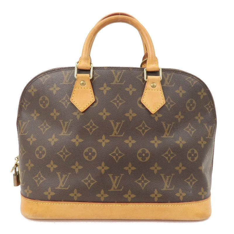 Ladies Louis Vuitton handbags with a detachable coin purse insideLouis Vuitton Monogram Alma Hand Bag Brown M51130