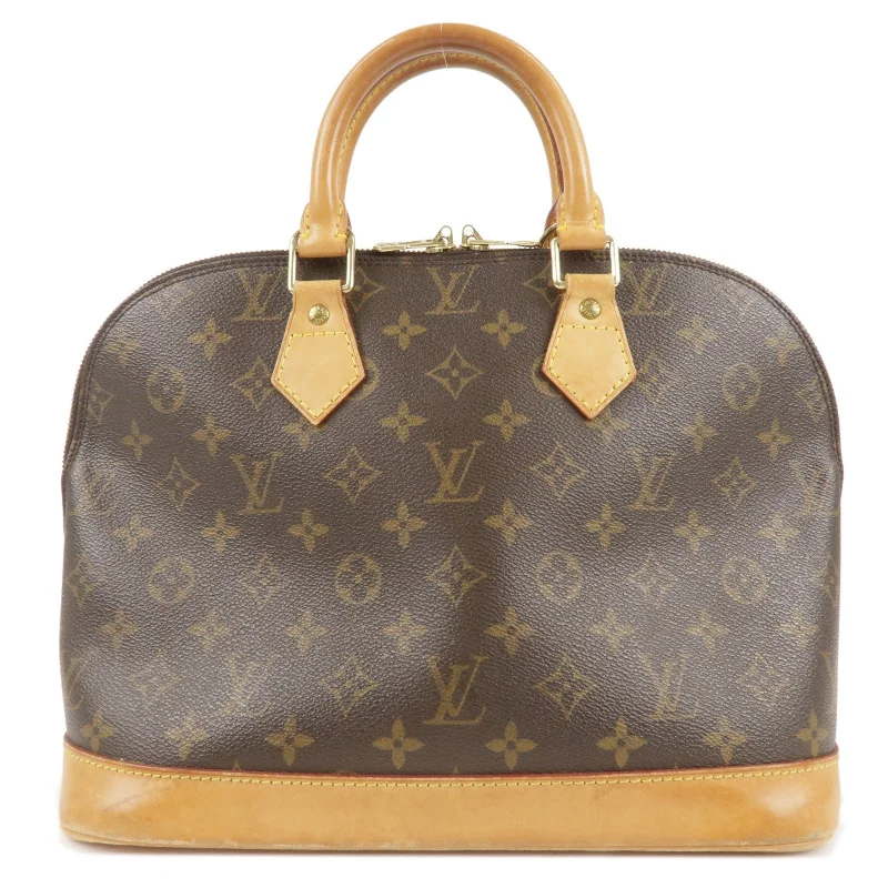 Louis Vuitton crossbody bags in a bold red color for a statementLouis Vuitton Monogram Alma Hand Bag Brown M51130