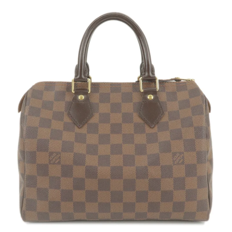 Louis Vuitton Alma bags with a detachable shoulder strap for versatilityLouis Vuitton Damier Ebene Speedy 25 Hand Bag Boston Bag N41532