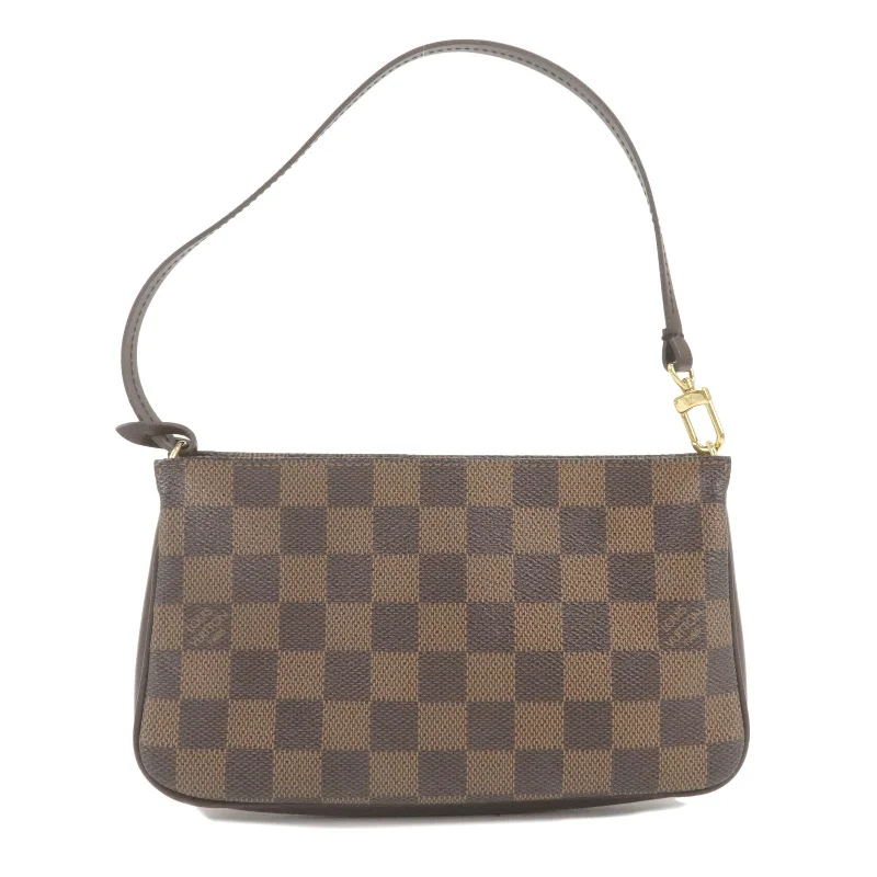 Louis Vuitton bags with a magnetic snap closure for easy accessLouis Vuitton Damier Navona Accessoires Pouch Hand Bag N51983