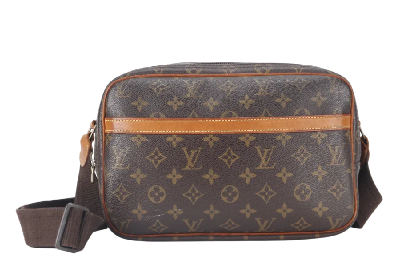 Louis Vuitton handbags with a metal - framed clasp for durabilityLOUIS VUITTON REPORTER PM (M45254) MONOGRAM CANVAS GOLD HARDWARE WITH DUST COVER