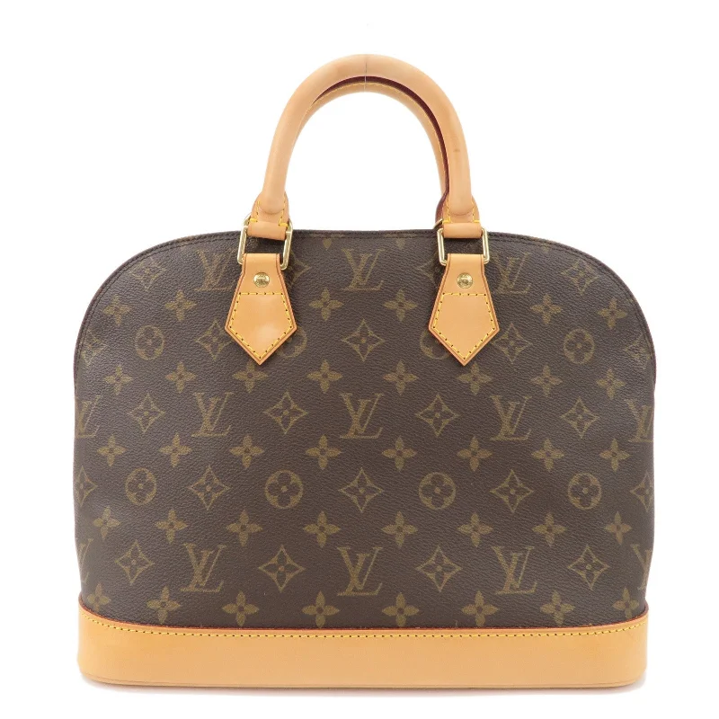 Louis Vuitton tote bags with a spacious interior and multiple pocketsLouis Vuitton Monogram Alma Hand Bag Brown M51130