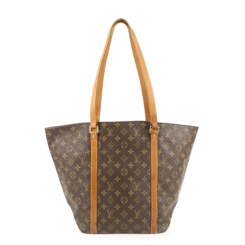 Louis Vuitton backpacks with a padded back panel for comfort during long - wearLouis Vuitton Monogram Sac Shopping Shoulder Bag M51108