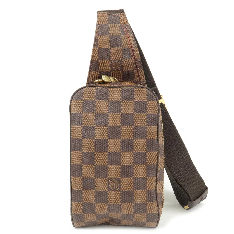 Ladies Louis Vuitton shoulder bags with a magnetic - closure flap for easeLouis Vuitton Damier Geronimos Body Bag Waist Bag N51944