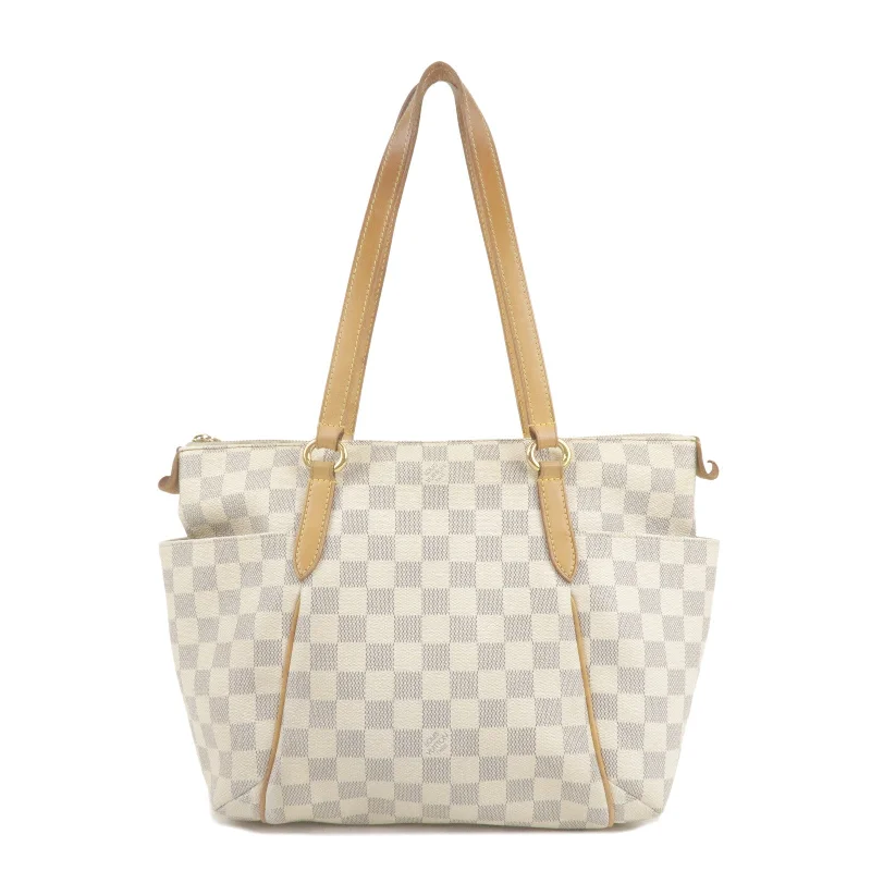 Louis Vuitton Twist bags with a crystal - embellished LV - turnlockLouis Vuitton Damier Azur Totally PM Tote Bag N51261