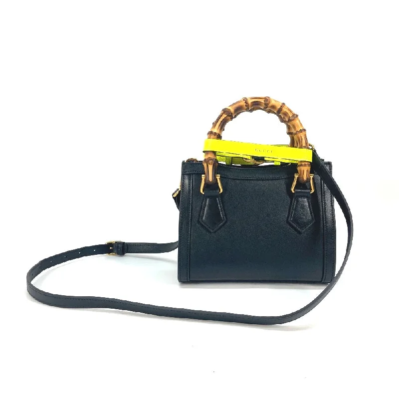 Gucci Marmont bags for women with a snakeskin - effect panelGUCCI Tote Bag 655661 leather black Neon color strap included Diana Mini Bamboo Women Used