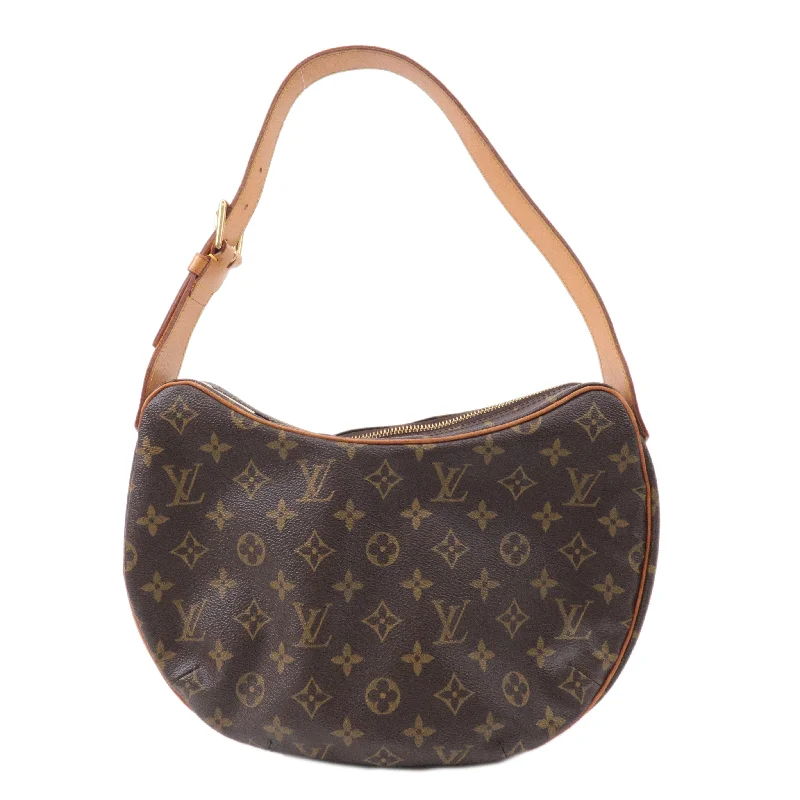 Louis Vuitton tote bags with a water - resistant coating for outdoor useLouis Vuitton Monogram Croissant MM Shoulder Bag Hand Bag M51512