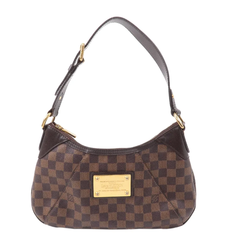 Louis Vuitton tote bags with a printed LV logo on the front for brand visibilityLouis Vuitton Damier Thames PM Shoulder Bag Hand Bag N48180