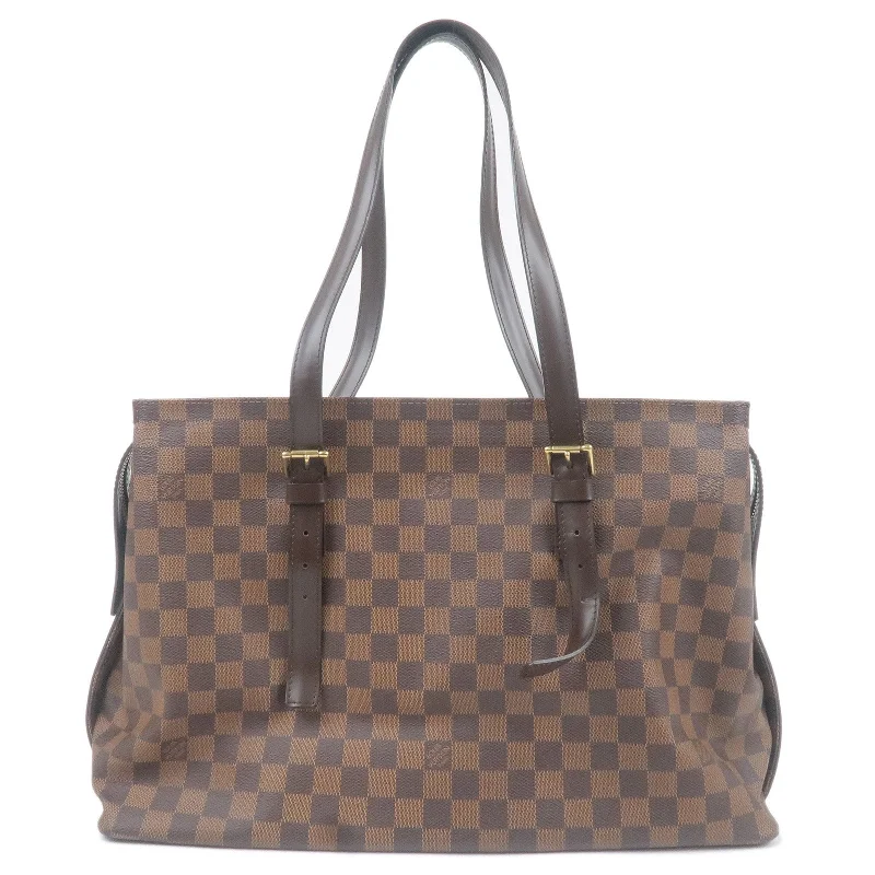 Ladies Louis Vuitton Capucines bags with gold - toned hardwareLouis Vuitton Damier Chelsea Tote Bag N51119