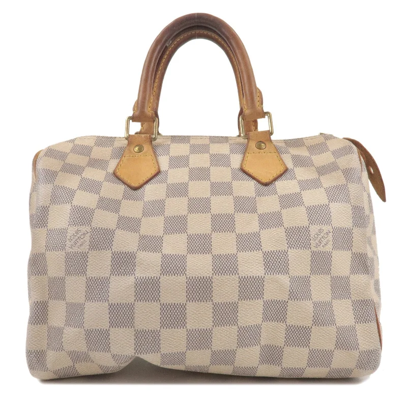 Louis Vuitton Twist bags with a crystal - embellished LV - turnlockLouis Vuitton Damier Azur Speedy 25 Boston Bag Hand Bag N41534