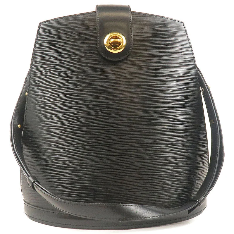 Ladies Louis Vuitton handbags with a detachable coin purse insideLouis Vuitton Epi Cluny Shoulder Bag Noir M52252