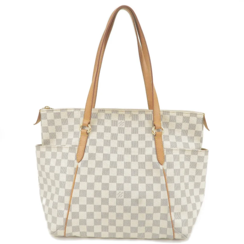 Louis Vuitton bags with a magnetic snap closure for easy accessLouis Vuitton Damier Azur Totally MM Tote Bag N51262