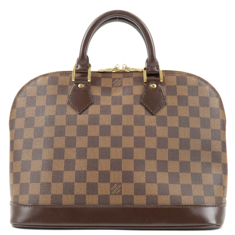 Louis Vuitton bags with a zip - around closure for enhanced securityLouis Vuitton Damier Ebene Alma PM Hand Bag N51131