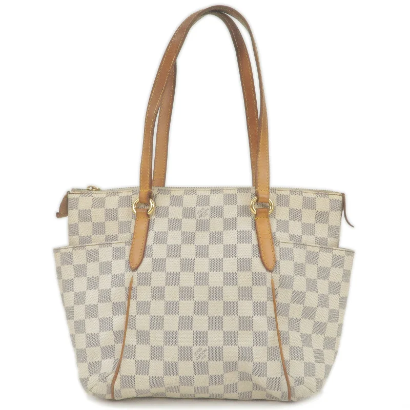 Louis Vuitton crossbody bags with adjustable shoulder straps for comfortLouis Vuitton Damier Azur Totally PM Tote Bag Hand Bag N41280