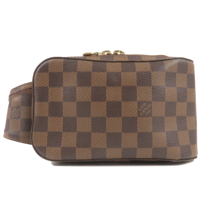 Louis Vuitton crossbody bags with a woven leather strap for textureLouis Vuitton Damier Geronimos Body Bag Waist Bag N51944