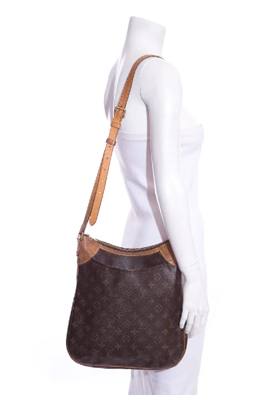 Louis Vuitton Petite Malle bags with a hard - shell structure for uniquenessLouis Vuitton Brown Monogram Odeon Shoulder Bag