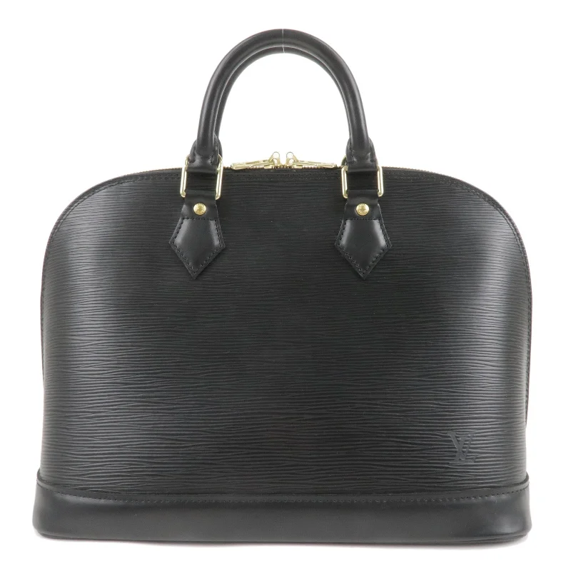 Ladies Louis Vuitton Capucines bags with a detachable shoulder strapLouis Vuitton Epi Alma Hand Bag Noir Black M52142