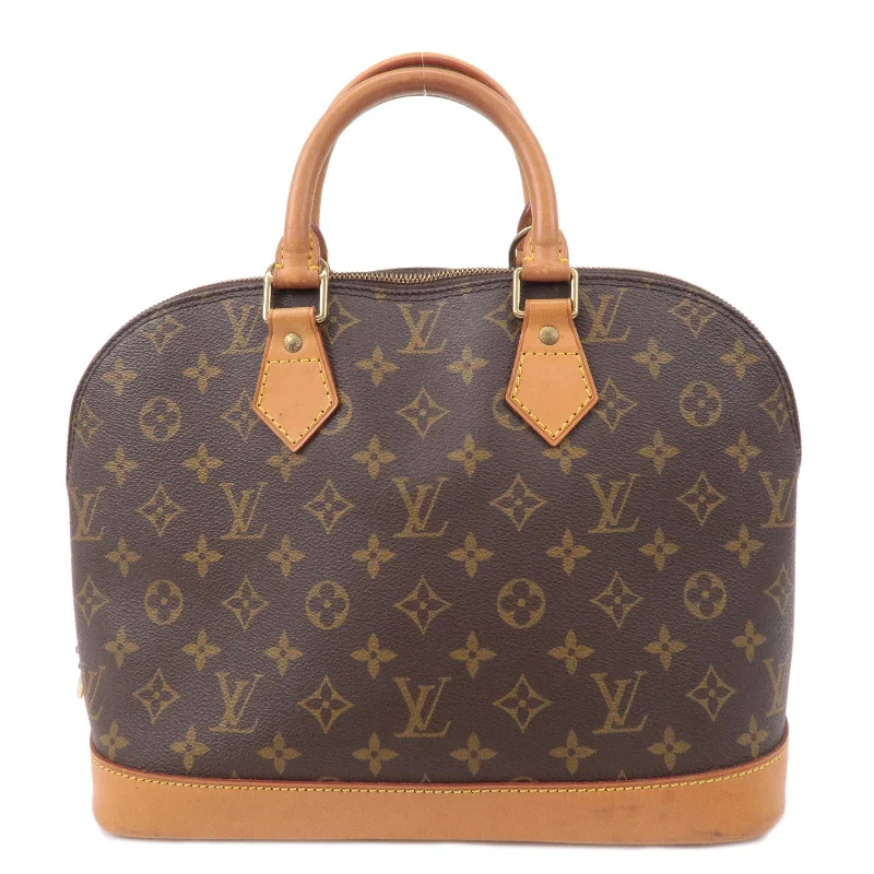 Louis Vuitton handbags with a metal - framed clasp for durabilityLouis Vuitton Monogram Alma Hand Bag Brown M51130