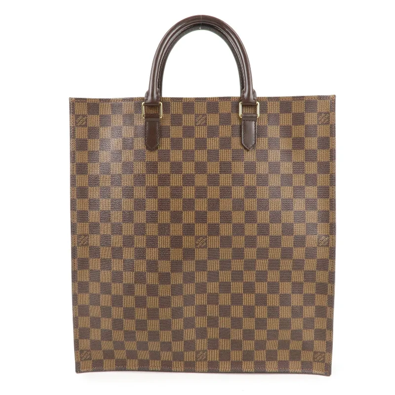 Louis Vuitton bags with a front - flap pocket for quick - access itemsLouis Vuitton Damier Ebene Sac Pla Tote Bag Hand Bag N51140