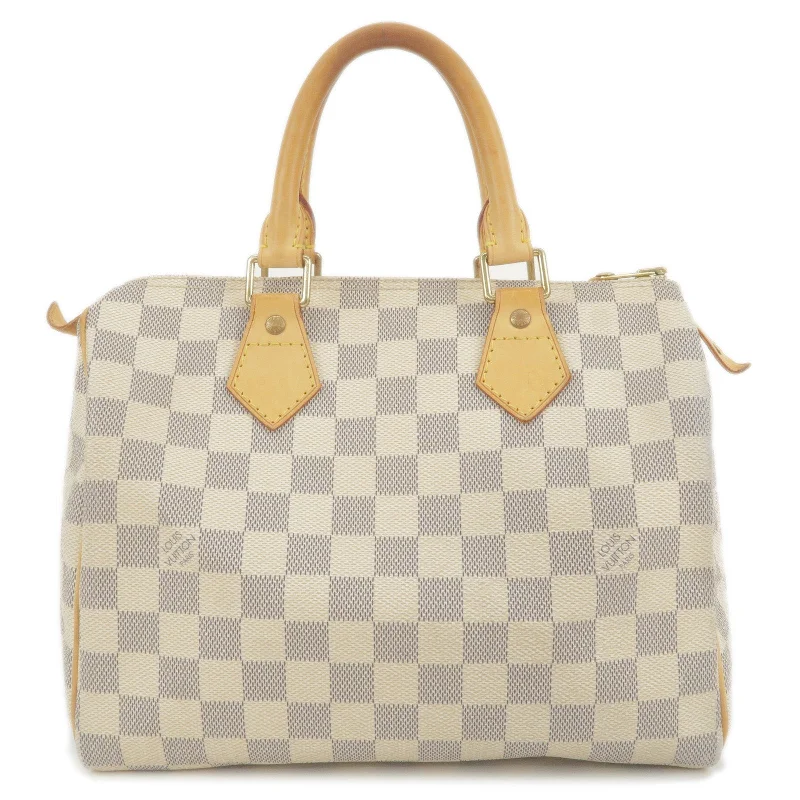 Louis Vuitton tote bags with a spacious interior and multiple pocketsLouis Vuitton Damier Azur Speedy 25 Boston Hand Bag N41534