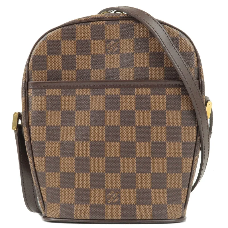 Louis Vuitton bags with a zippered interior pocket for better organizationLouis Vuitton Damier Ebene Ipanema PM Shoulder Bag N51294