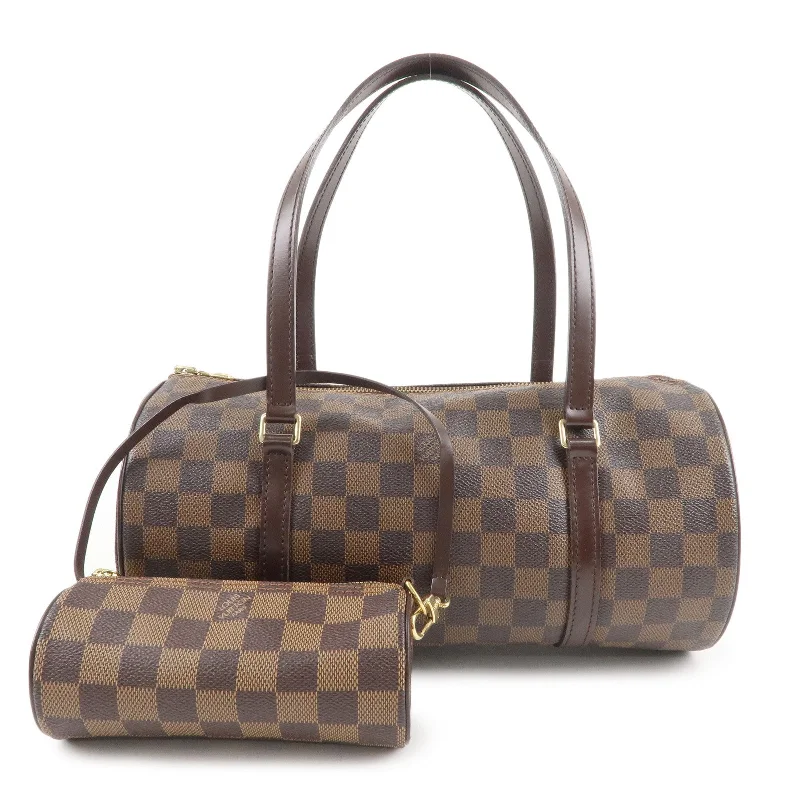 Louis Vuitton backpacks with a hidden back pocket for securityLouis Vuitton Damier Papillon 30 Hand Bag & Pouch Brown N51303