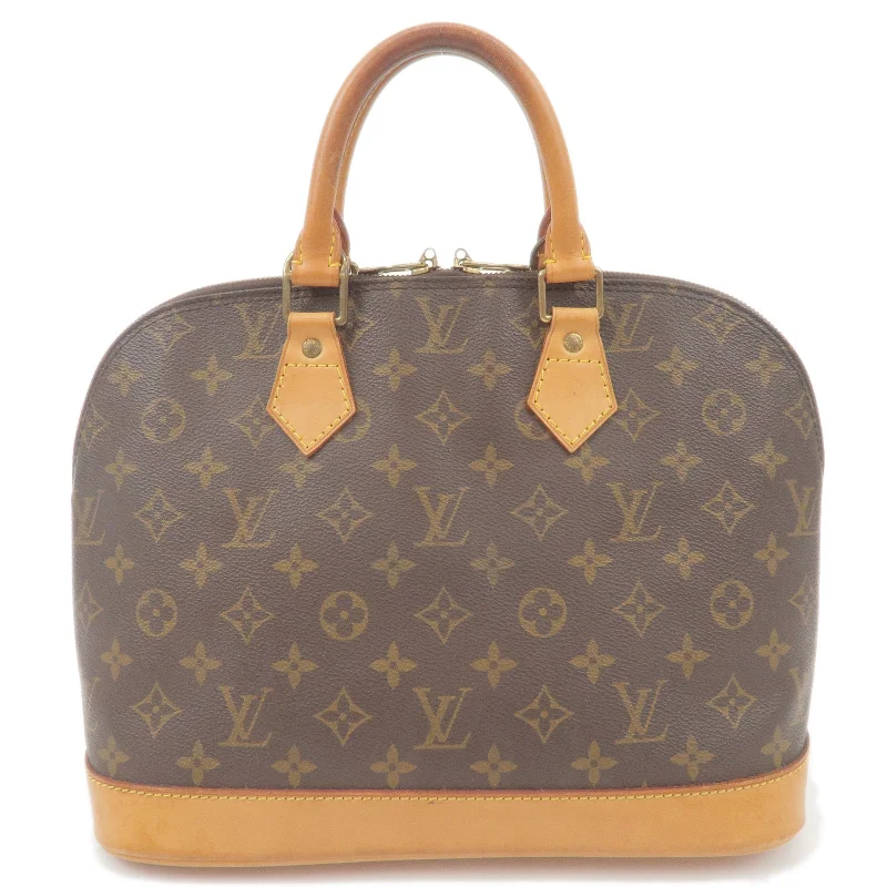 Louis Vuitton backpacks with a multi - pocket organization for functionalityLouis Vuitton Monogram Alma Hand Bag Brown M51130