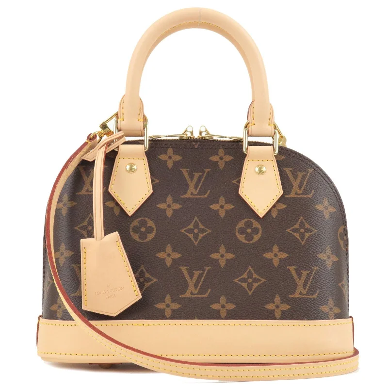 Louis Vuitton backpacks with a padded back panel for comfort during long - wearLouis Vuitton Monogram Alma BB 2Way Hand Bag M53152