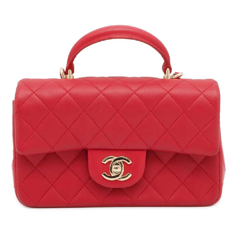 Chanel bags for women with a taste for high fashionCHANEL Top handle 2wayBag Red AS2431 Lambskin