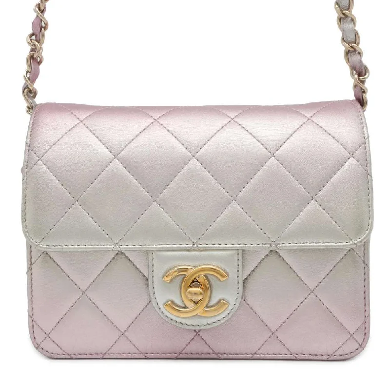 Chanel bags perfect for everyday elegCHANEL Gradation Matelasse ChainShoulder MetalicPink/MetalicSilver AS3002 Lambskin