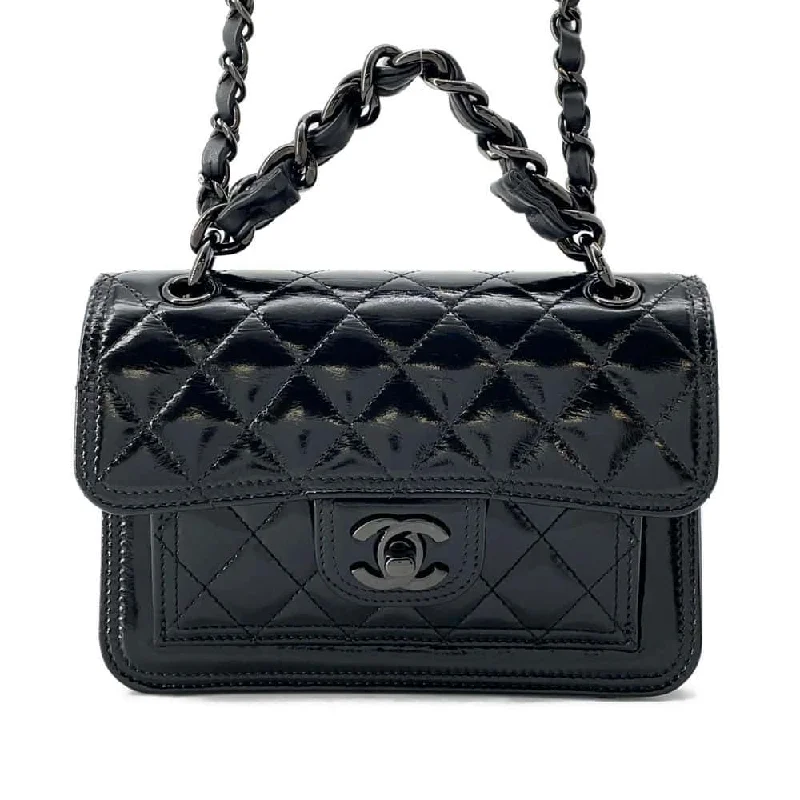 Chanel bags as wedding day accessoriesCHANEL Matelasse Shoulder Bag Black AS4051 Shiny Calf Leather Size 20