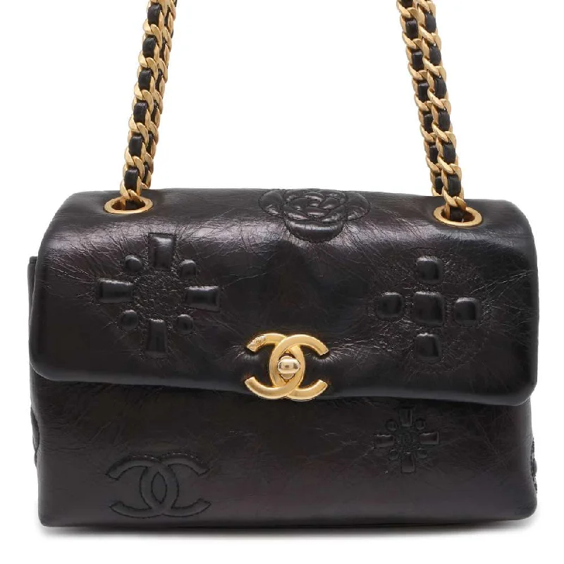 Chanel bags with classic and elegant designsCHANEL Small Flap 2WAY Shoulder Bag Black AS2328 Crumple Calf Leather Size 20