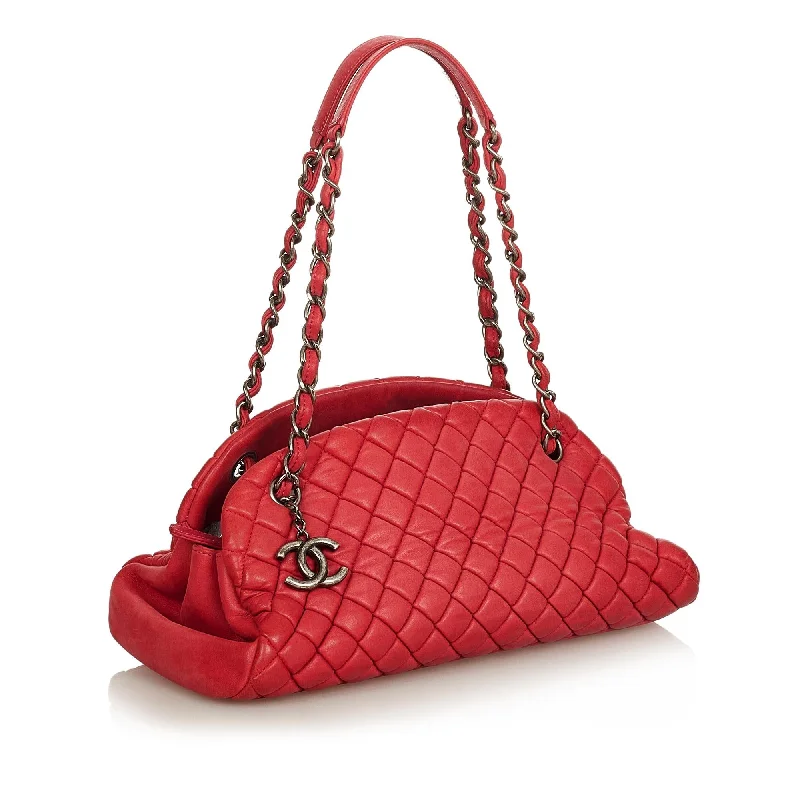 Chanel bags perfect for everyday elegChanel Mademoiselle Leather Bowling Bag (35686)