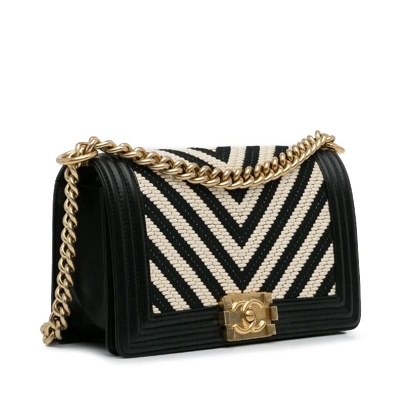 Chanel classicChanel Medium Braided Chevron Le Boy (Qo0SYS)