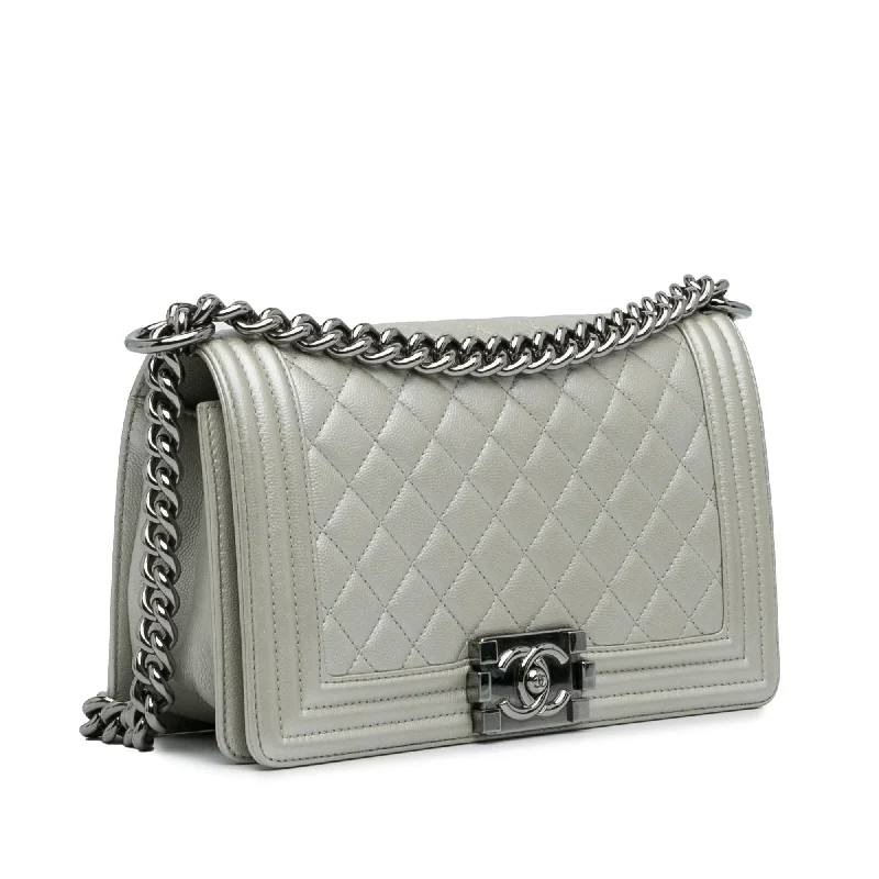 Chanel bags available at online luxury retaileChanel Medium Caviar Boy Flap Bag (ajMQXj)