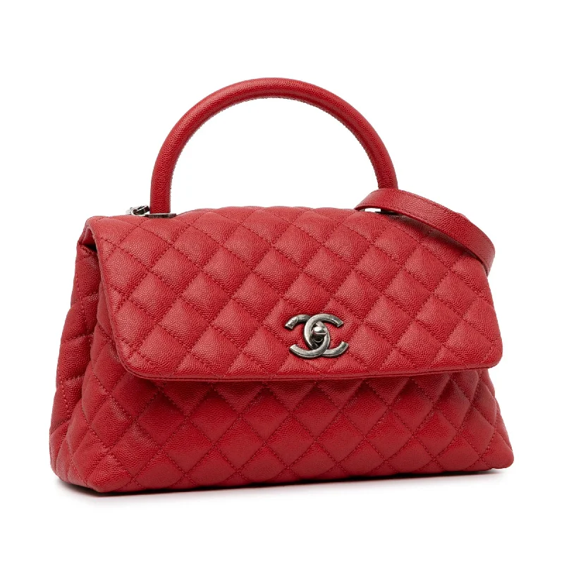 Chanel Classic Flap Bag for Evening PartyChanel Medium Caviar Coco Top Handle Bag (spt5wK)