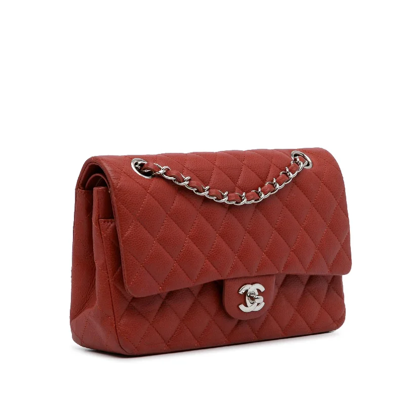 Chanel Handbag with Adjustable Strap for ComfortChanel Medium Classic Caviar Double Flap (6JSPZZ)