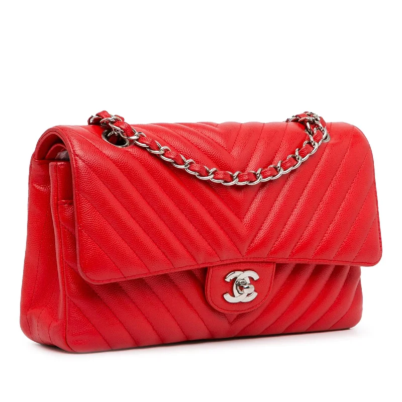 Chanel classicChanel Medium Classic Chevron Caviar Double Flap (Cx8LmL)