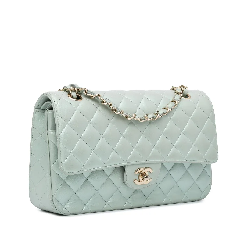 Chanel bags for women who appreciate fine craftsmanshipChanel Medium Classic Iridescent Lambskin Double Flap (Ob6y5v)