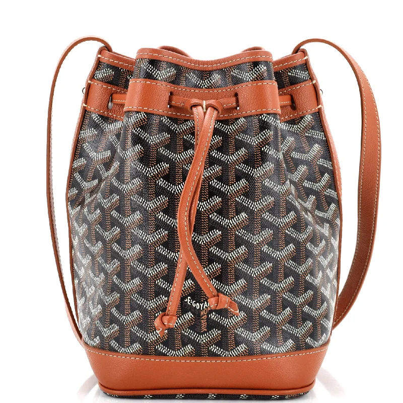 Christian Dior tote bags with a printed Dior logo on the frontPetit Flot Bucket Bag Coated Canvas PM