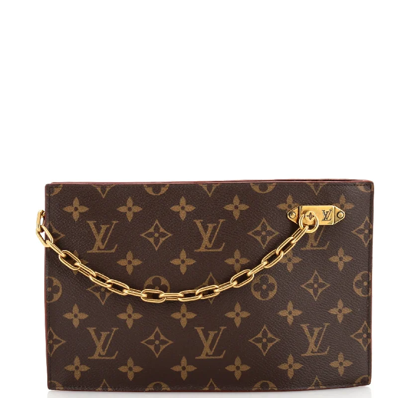 Christian Dior handbags with a detachable mirror for on - the - go touch - upsLegacy Chain Clutch Monogram Canvas