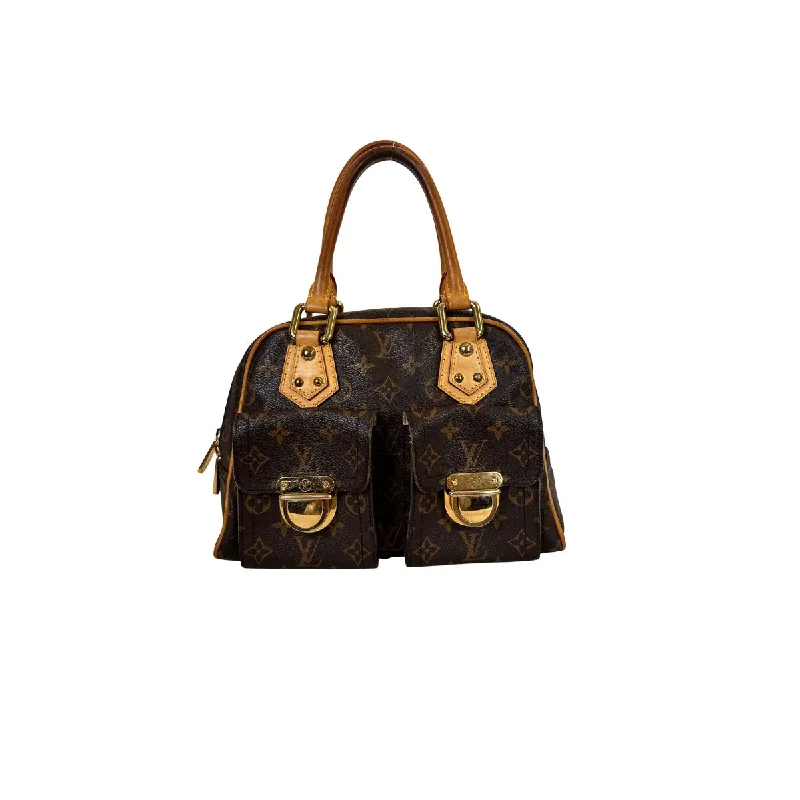 Louis Vuitton handbags with a beaded trim for a touch of glamourLouis Vuitton Manhattan PM Monogram Canvas